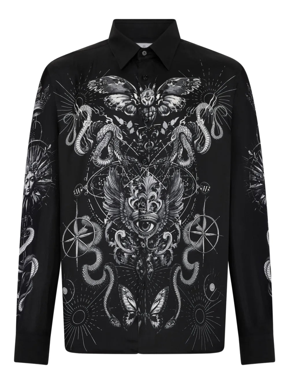 printed silk shirt