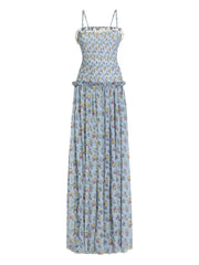 ruffled floral dress