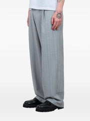 Clip striped trousers
