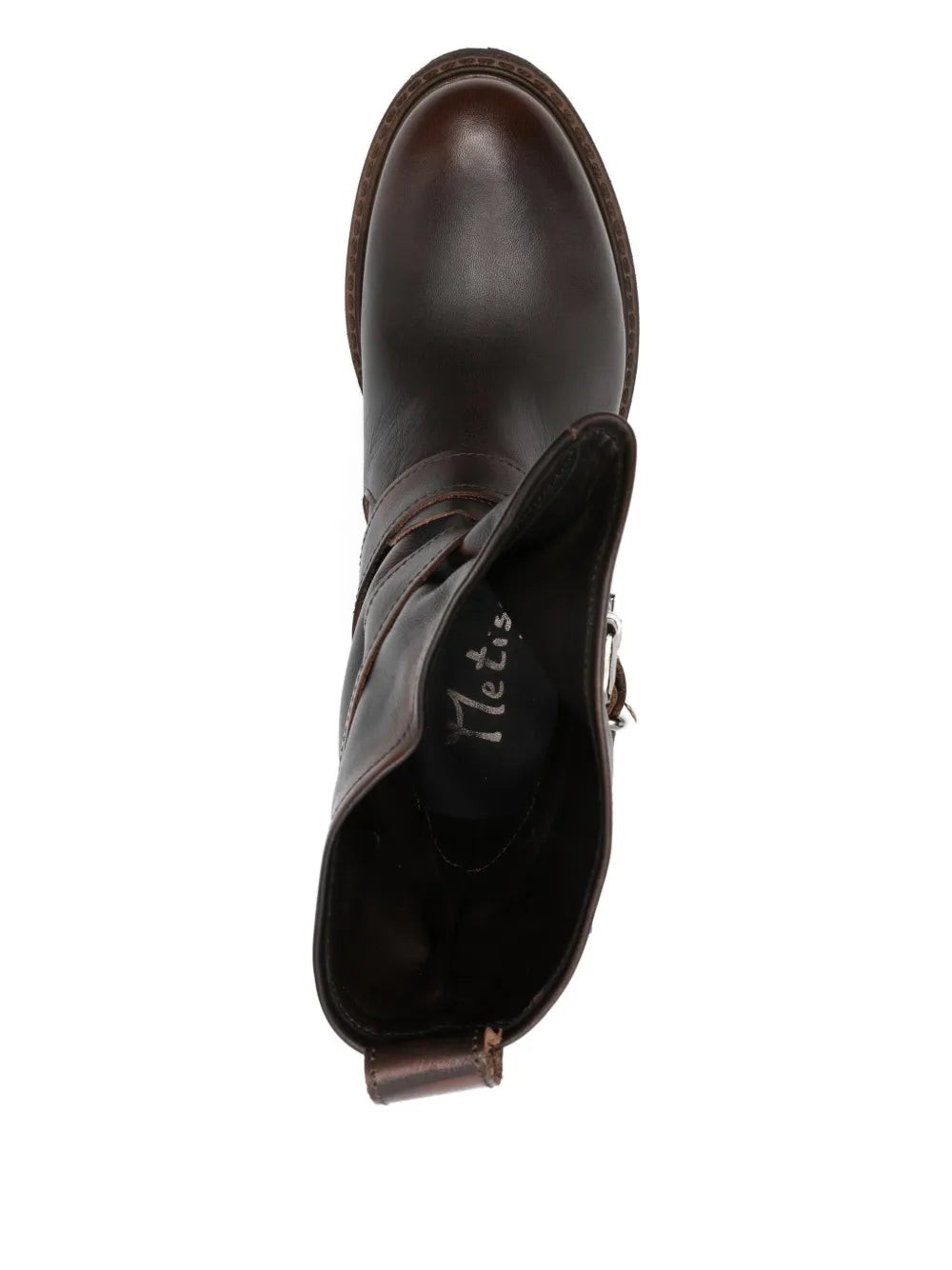 45mm buckle round-toe boots