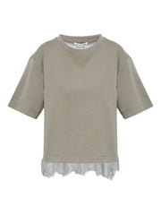 lace-trim T-Shirt