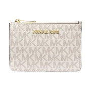 Michael Kors Jet Set Travel Small Signature Logo Coin Purse Vanilla