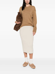 knitted midi skirt