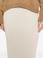 knitted midi skirt