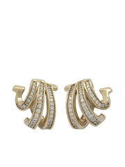 Triplo Gancini embellished earrings