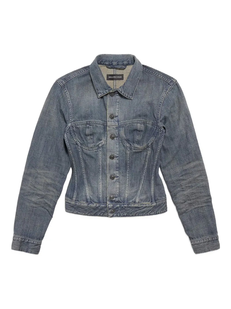 corset-style denim jacket
