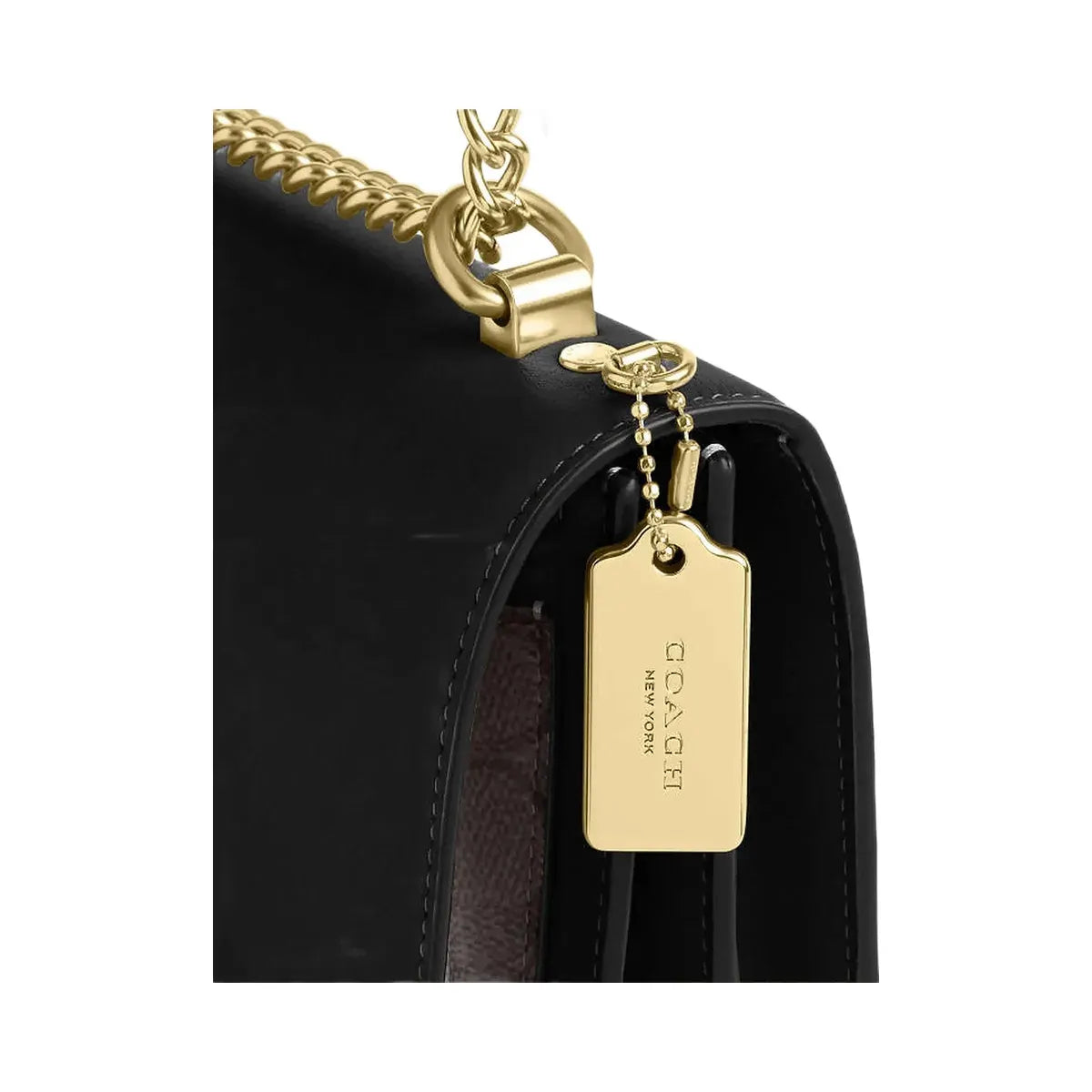 Coach Klare Crossbody Bag In Signature Canvas Signature Canvas-Gold-Walnut-Black