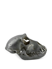silver plated monkey skull