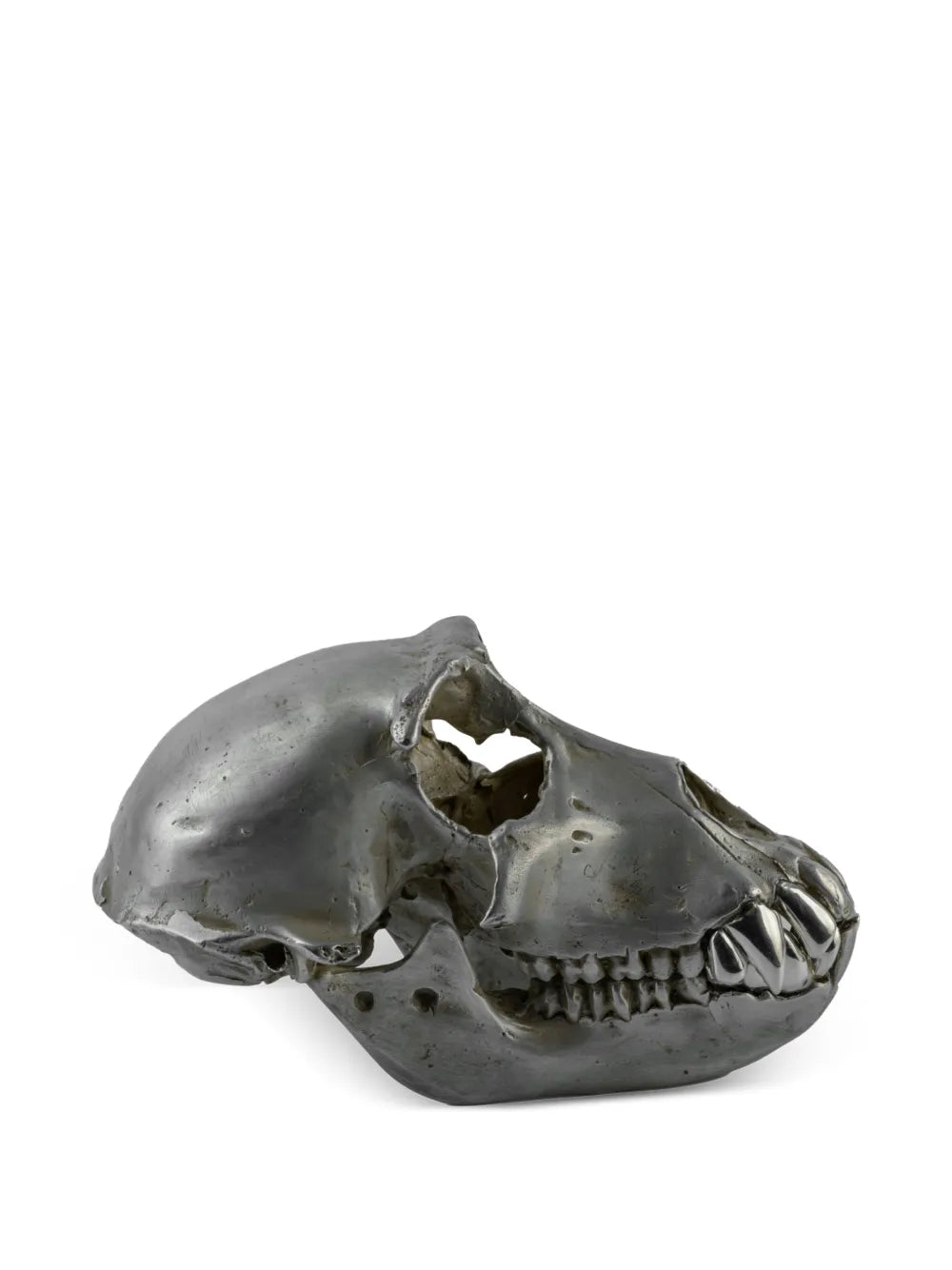 silver plated monkey skull