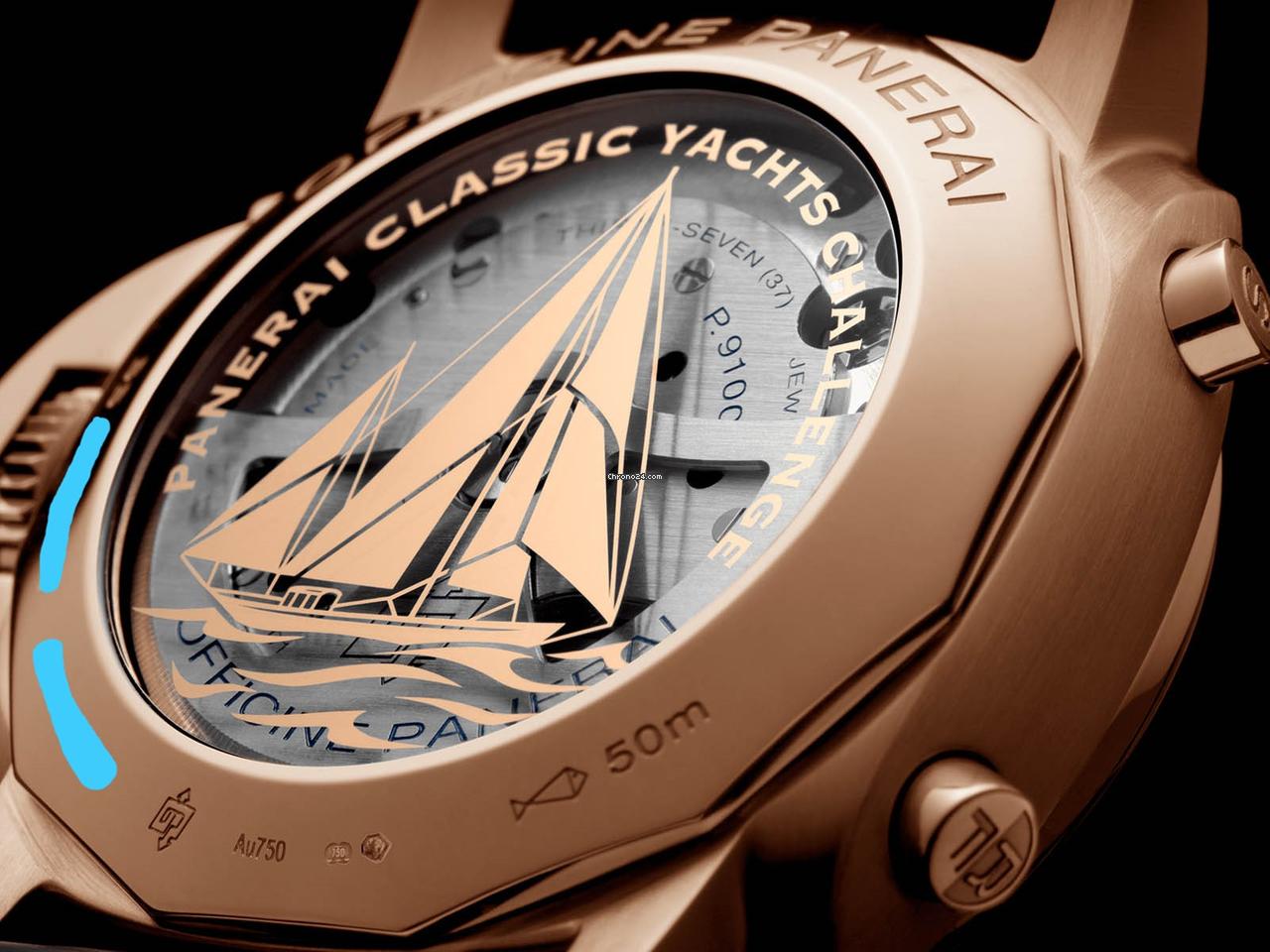 Panerai Luminor Yacht Challenge Flyback Chronograph Twin-Barrel 18kt Rose Gold Limited PAM01020