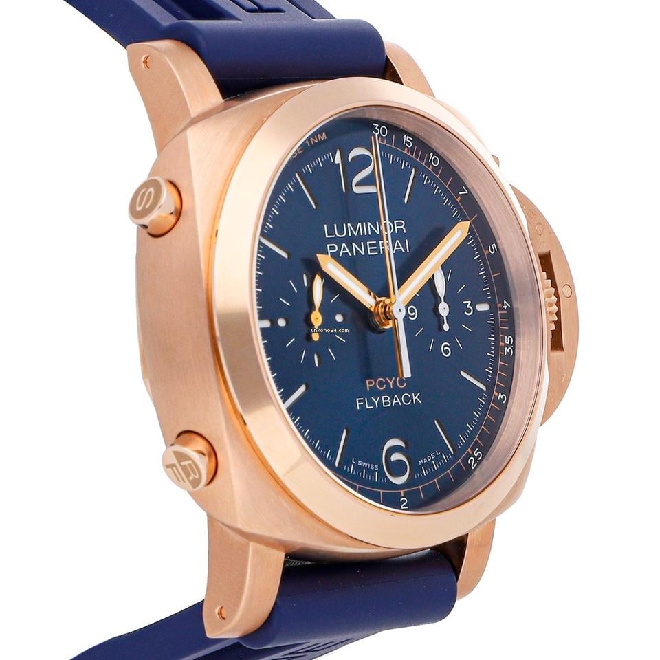 Panerai Luminor Yacht Challenge Flyback Chronograph Twin-Barrel 18kt Rose Gold Limited PAM01020