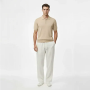 Legacy Classic Zip Polo - Oat