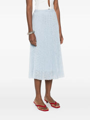 pleated lace skirt