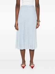 pleated lace skirt