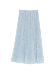 pleated lace skirt