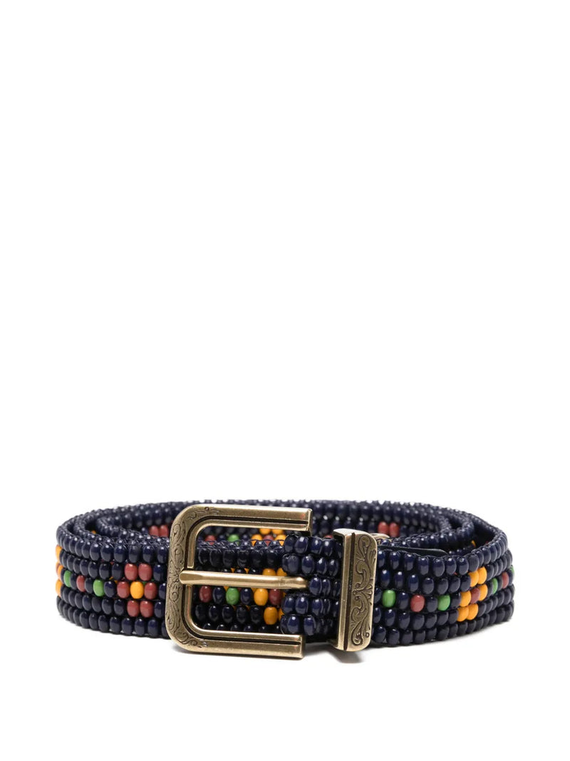 beaded buckle belt