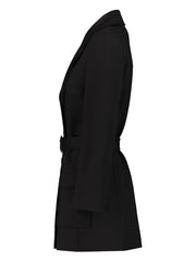 belted double-breasted coat