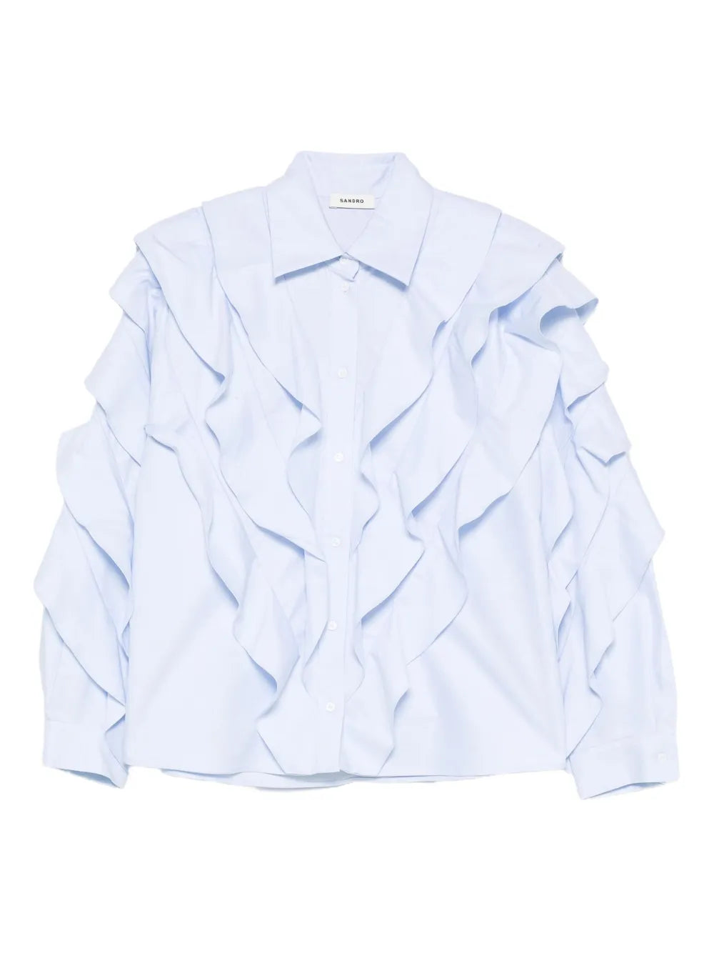 ruffled cotton shirt