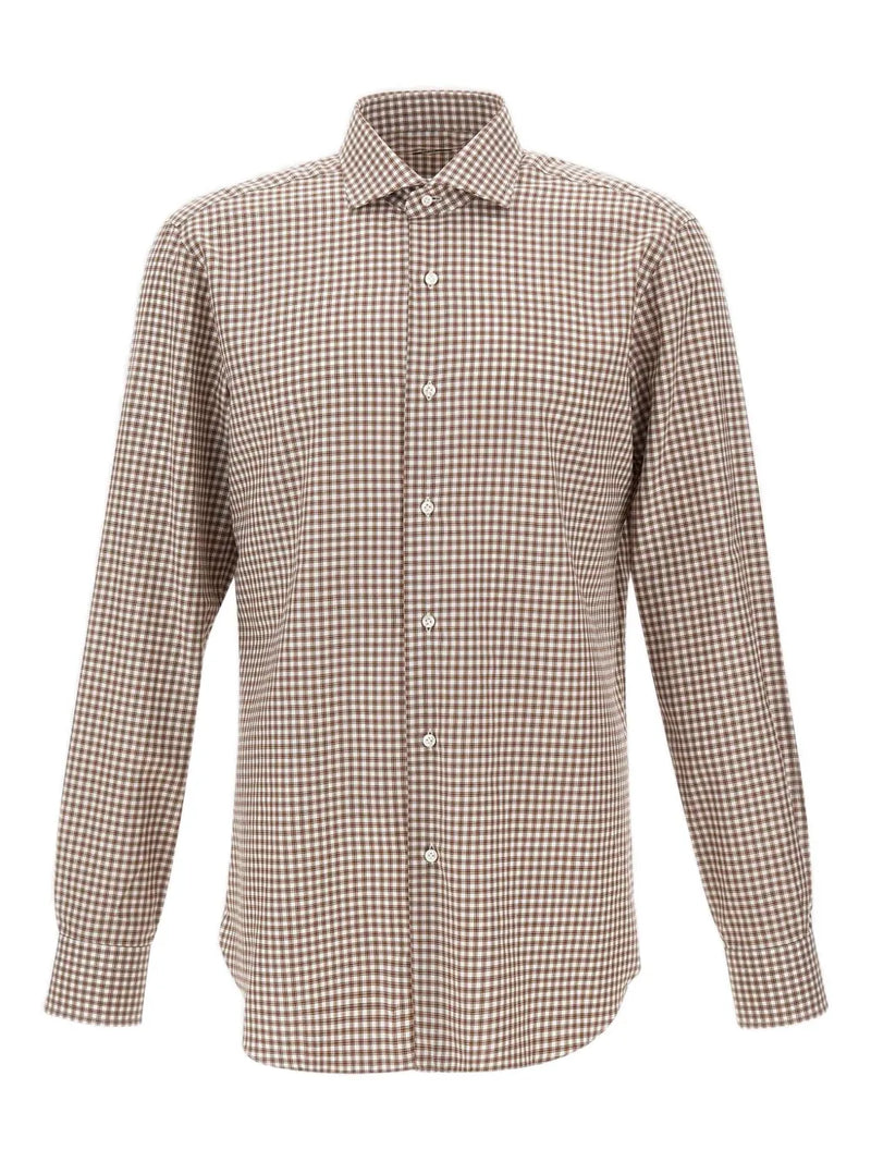checked long-sleeves shirt