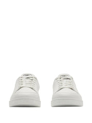 check leather sneakers