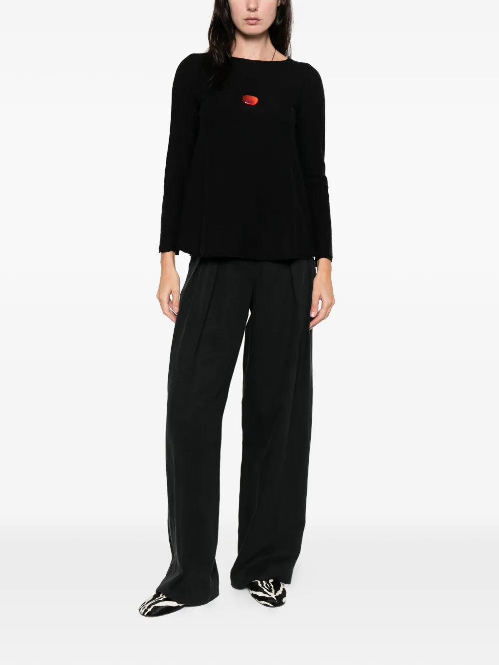 long-sleeve wool sweater