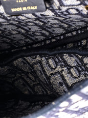 Saddle Handbag Logo Embroidered Oblique Canvas Medium shoulder bag
