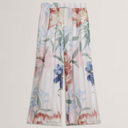Ted Baker Floral Pleated Chiffon Wide Leg Trousers