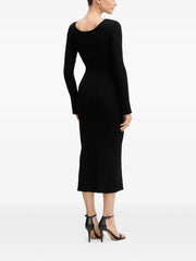 buttoned midi dress