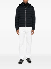 zip-up hooded jacket