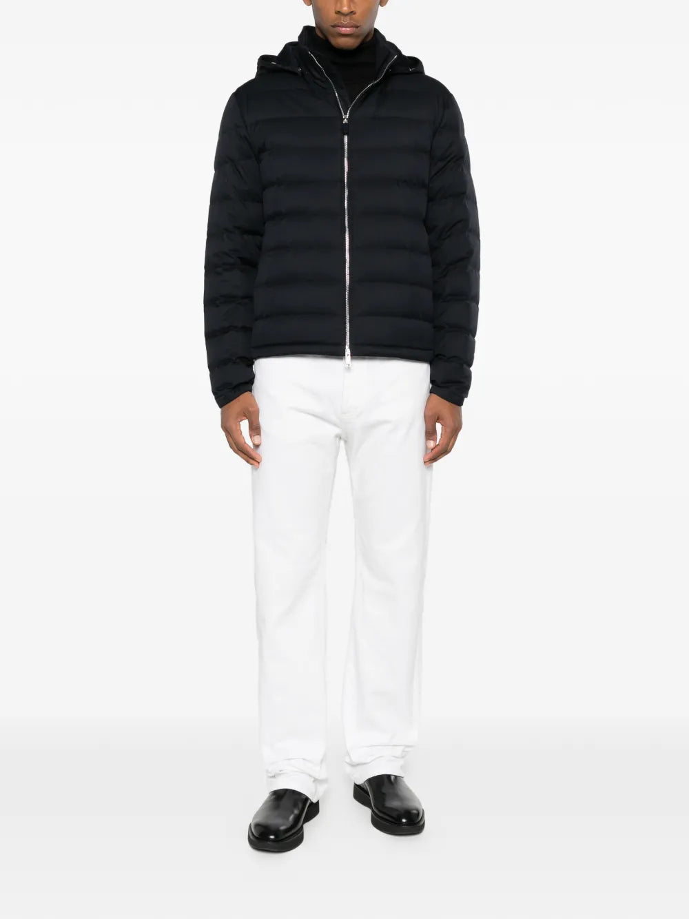 zip-up hooded jacket