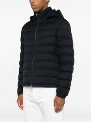 zip-up hooded jacket