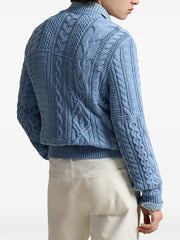 flag-motif sweater