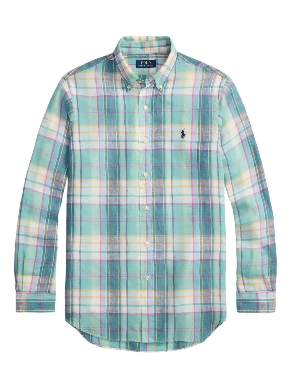 plaid button-down shirt