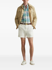 plaid button-down shirt