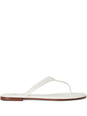 logo-detail leather sandals