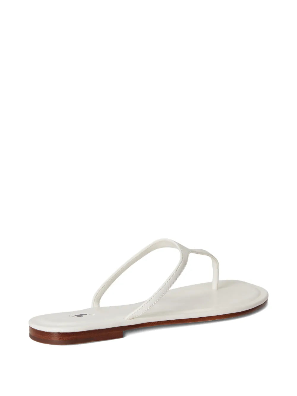 logo-detail leather sandals