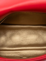 2019 Mini Square Classic Lambskin Pearl Crush Single Flap crossbody bag