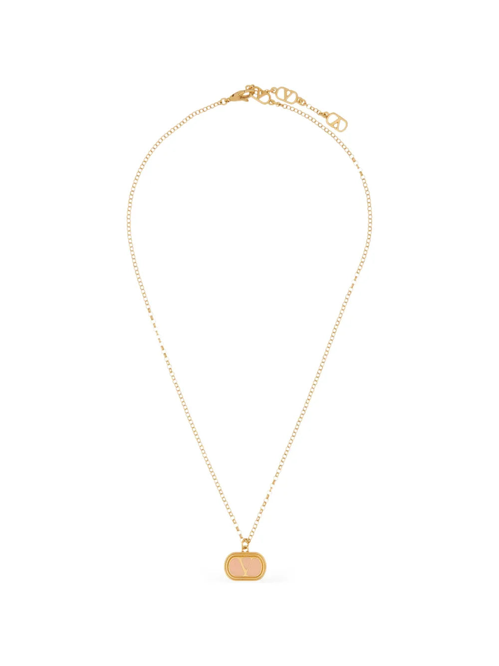 logo-pendant necklace