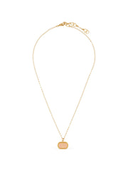 logo-pendant necklace