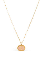 logo-pendant necklace