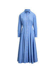 pinstripe midi dress