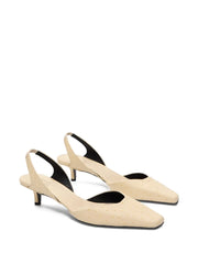 Sully square-toe slingback pumps