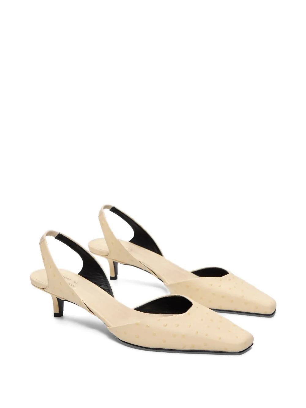 Sully square-toe slingback pumps