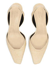 Sully square-toe slingback pumps