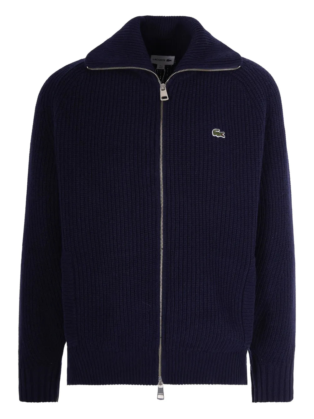 zip logo cardigan