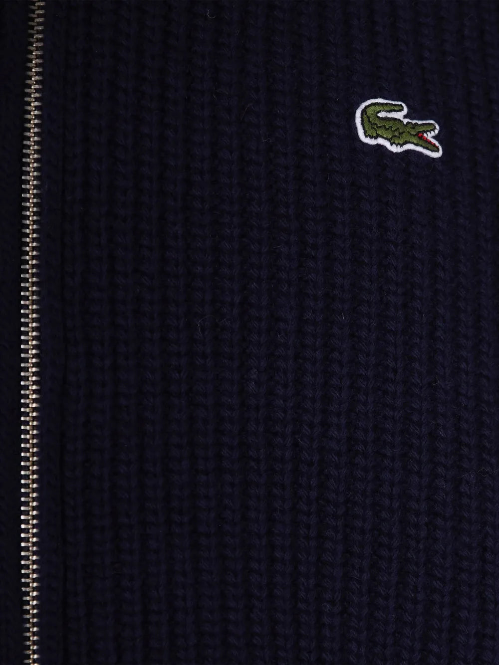 zip logo cardigan