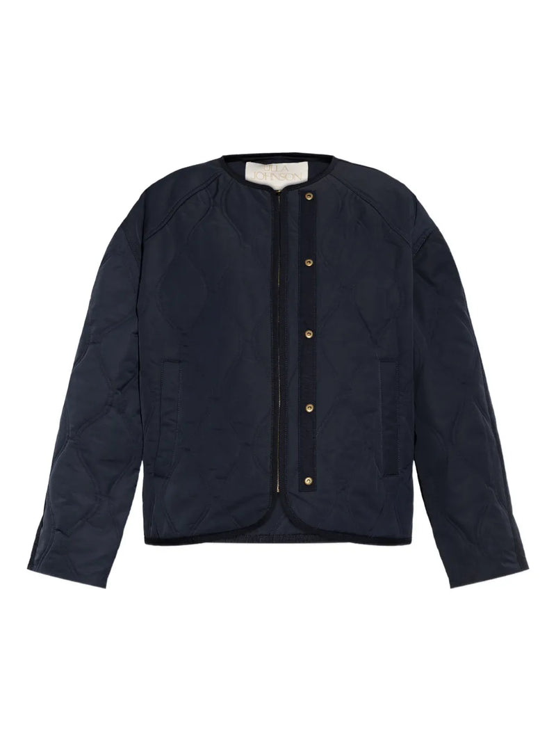 quilted press-stud jacket