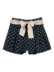 polka-dot bow shorts