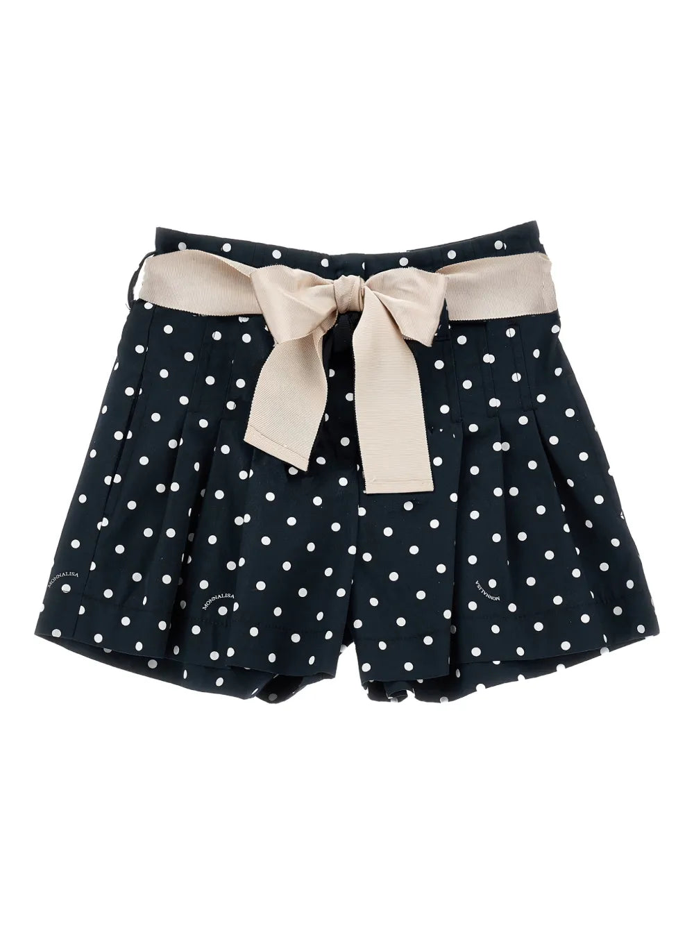 polka-dot bow shorts