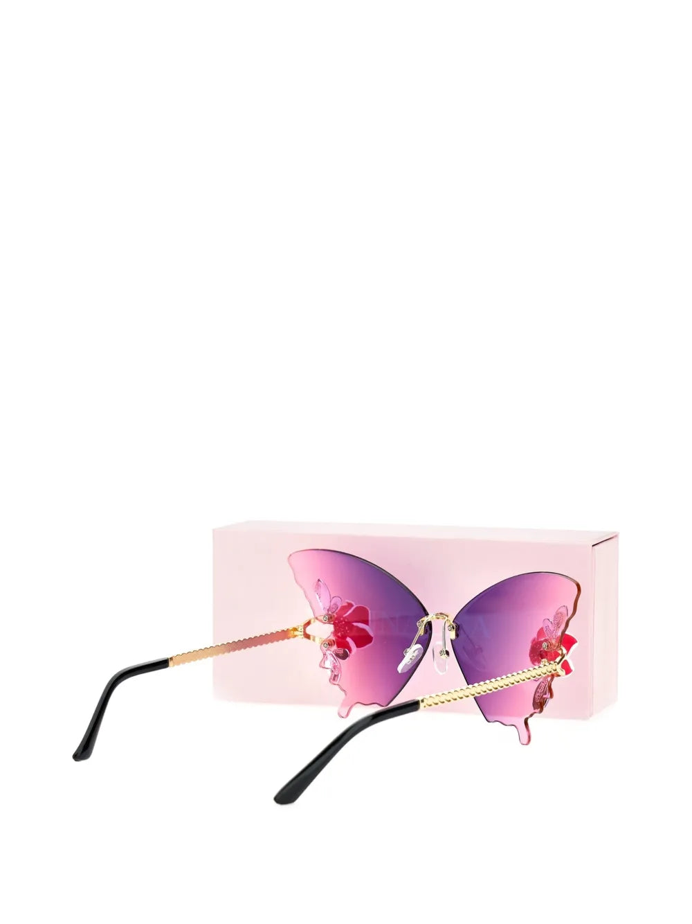 floral-detail butterfly sunglasses